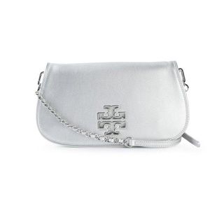Tory burch metallic britten crossbody